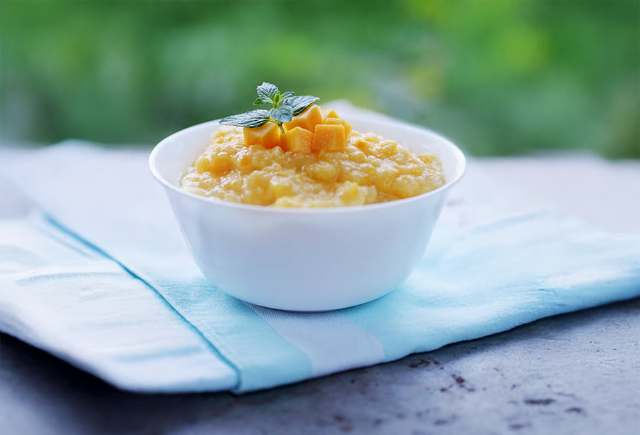 Каша с тыквой и молоком