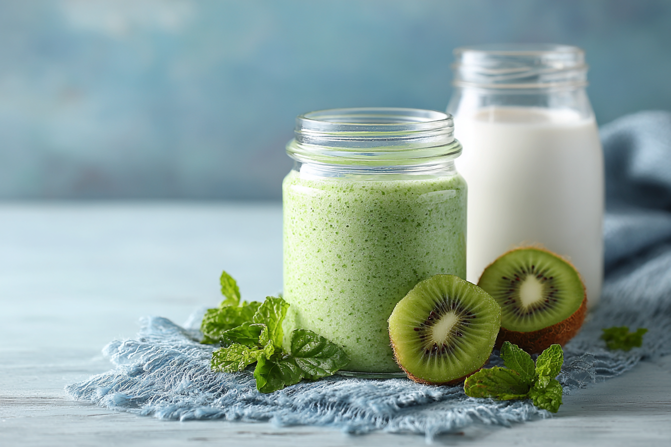 Смузи с киви и ряженкой