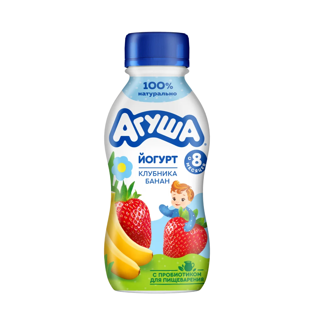 Йогурт питьевой Клубника-банан