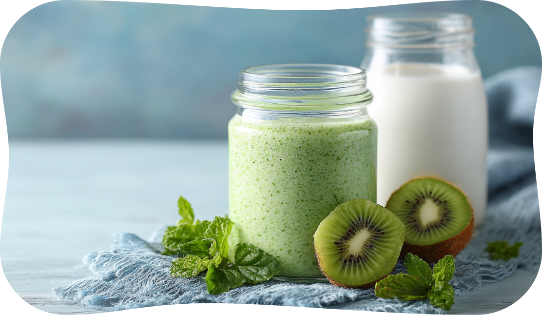 Смузи с киви и ряженкой