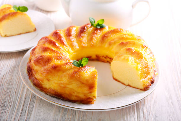 Творожный пудинг с кашей