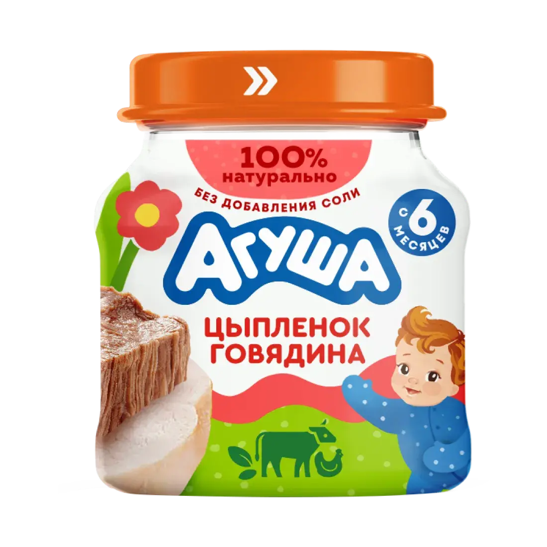 Мясное пюре Цыпленок-говядина