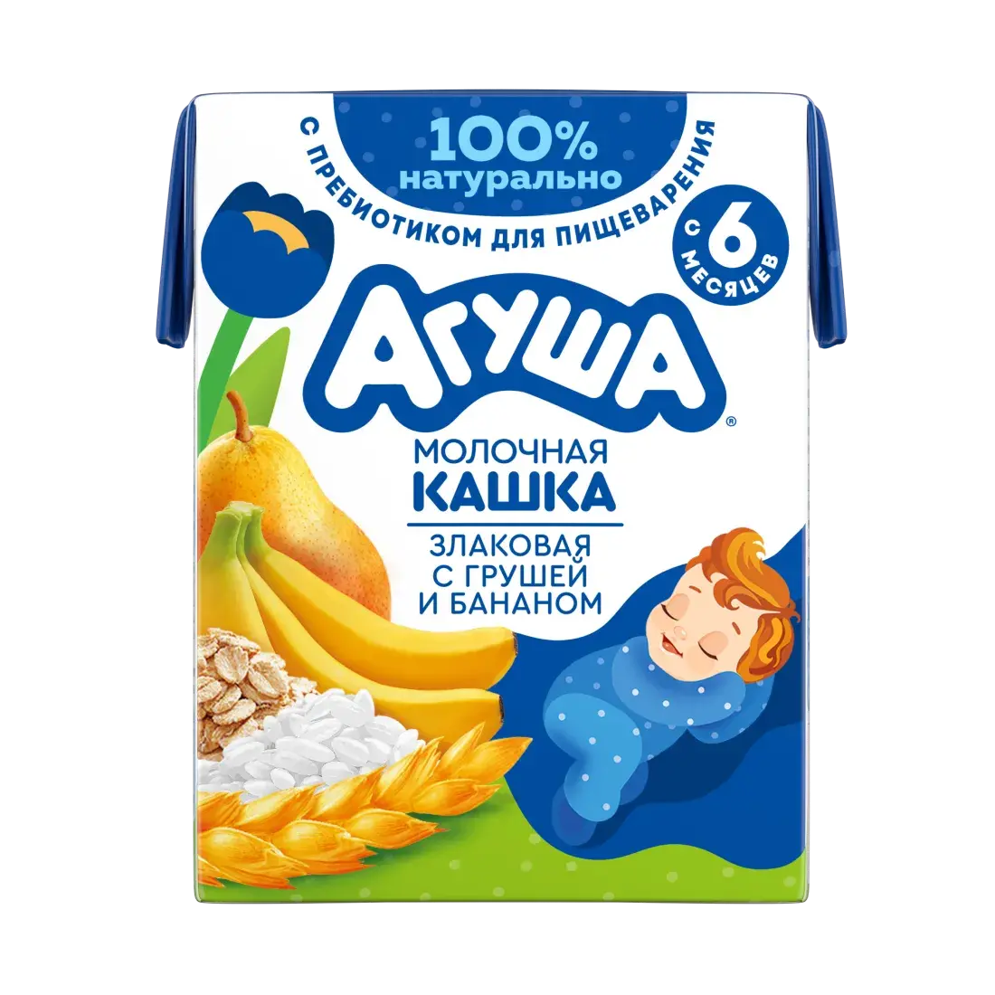 Кашка молочно-злаковая «Засыпай-ка» Груша-банан