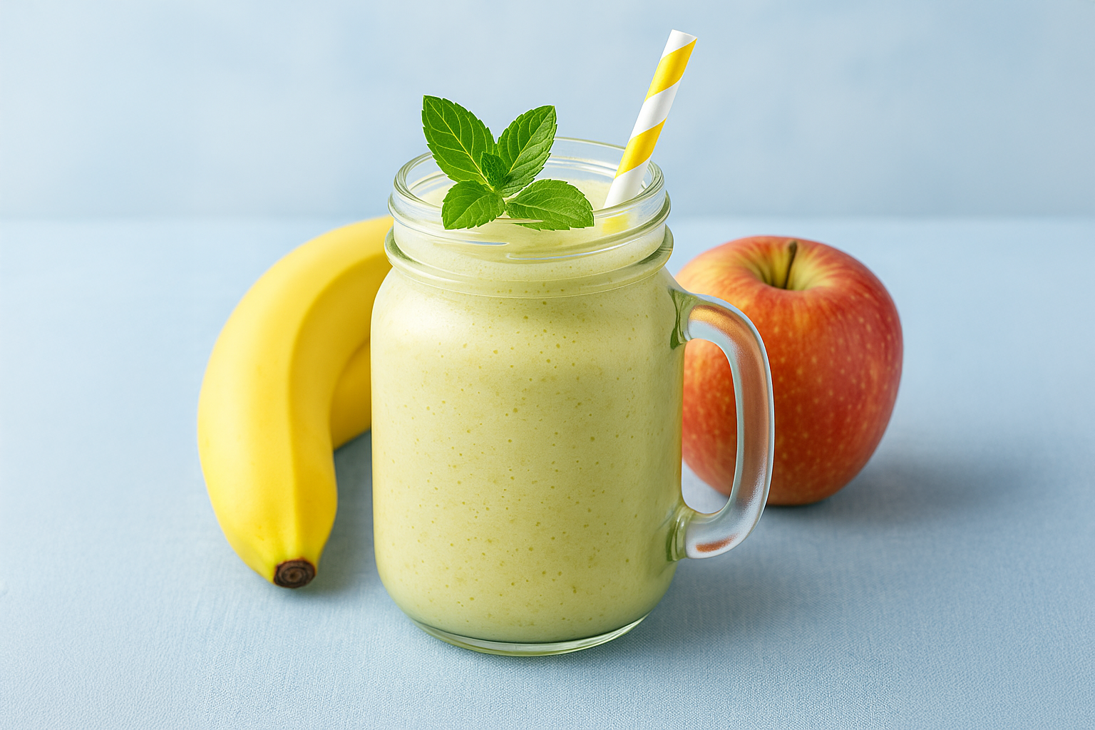 Смузи с яблоком и бананом