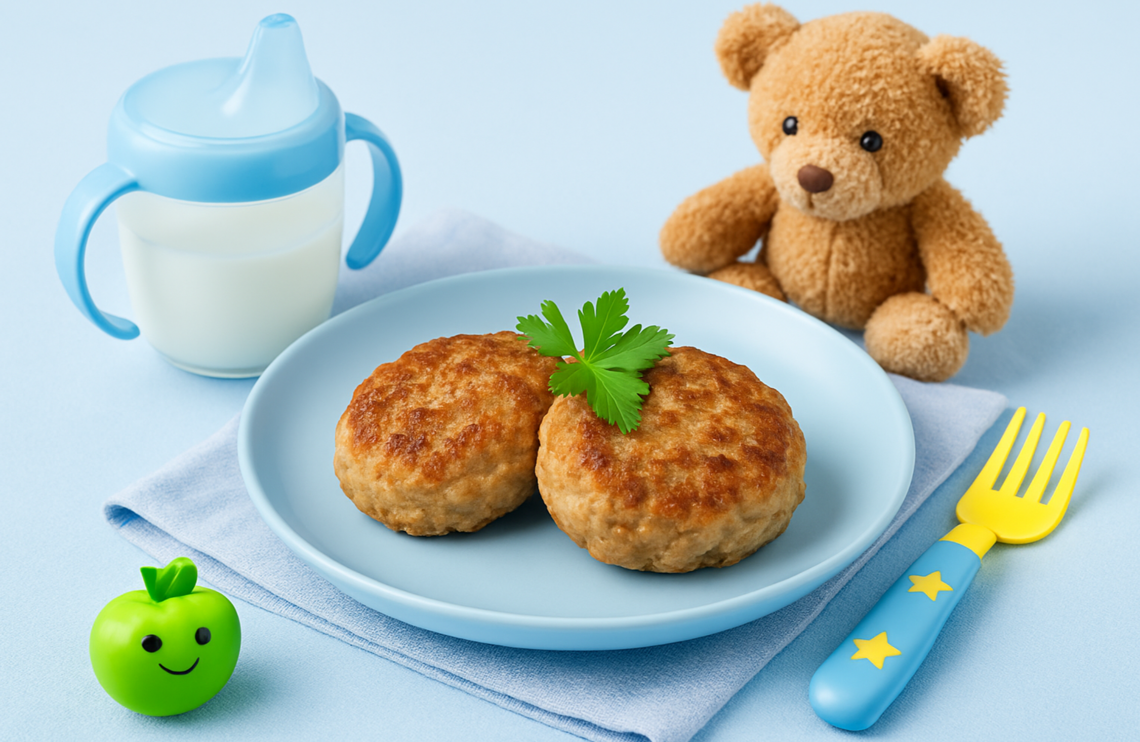 Котлетки с мясным пюре